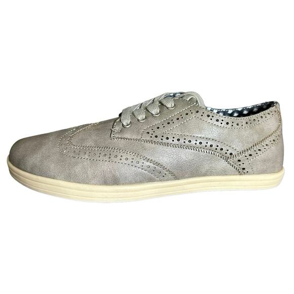 Ben Sherman Nicholas wingtip Oxford lt gray PU size 8 - Picture 4 of 9